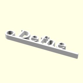 Aldım Geldi Defne Kişiye Özel Üretim Organik Plastik Beyaz Renk 3D Baskı Zincirsiz Anahtarlık
