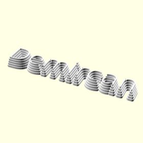 Aldım Geldi Demircan Kişiye Özel Üretim Organik Plastik Beyaz Renk 3D Baskı Piramit İsimlik