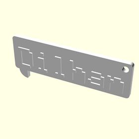 Aldım Geldi Dilhan Kişiye Özel Üretim Organik Plastik Beyaz Renk 3D Baskı Zincirsiz Anahtarlık