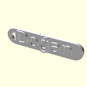 Aldım Geldi Doğan Kişiye Özel Zincirsiz Organik Plastikli Hediyelik Künye