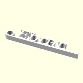 Aldım Geldi Ebrar Kişiye Özel Üretim Organik Plastik Zincirsiz Beyaz Renk 3D Baskı Anahtarlık