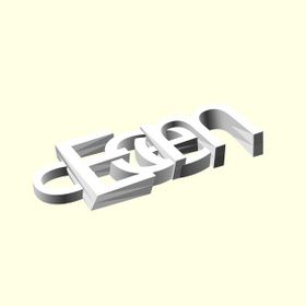 Aldım Geldi Ecem Kişiye Özel Üretim Organik Plastik Beyaz Renk 3D Baskı Zincirsiz Anahtarlık