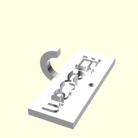 Aldım Geldi Efecan Kişiye Özel Üretim Organik Plastik Beyaz Renk 3D Baskı Anahtarlık Tutucu