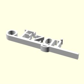 Aldım Geldi Ezgi Kişiye Özel Üretim Organik Plastik Zincirsiz Beyaz Renk 3D Baskı Anahtarlık