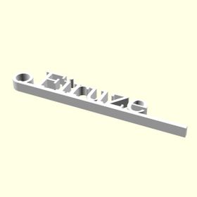 Aldım Geldi Firuze Kişiye Özel Üretim Organik Plastik Zincirsiz Beyaz Renk 3D Baskı Anahtarlık