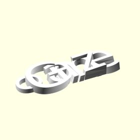 Aldım Geldi Gamze Kişiye Özel Üretim Organik Plastik Zincirsiz Beyaz Renk 3D Baskı Anahtarlık