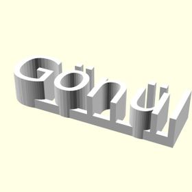 Aldım Geldi Gönül Kişiye Özel Üretim Organik Plastik Beyaz Renk 3D Baskı Dekoratif İsimlik
