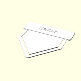 Aldım Geldi Hakan İsme Özel Tasarım Organik Plastik Beyaz Renk 3D Baskı Kitap Ayracı