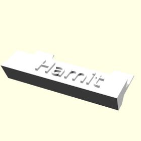 Aldım Geldi Hamit Kişiye Özel Üretim Organik Plastikten Beyaz Renk 3D Baskı Kartvizitlik