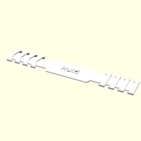 Aldım Geldi Hulki Kişiye Özel Üretim Organik Plastik Beyaz Renk 3D Baskı Maske Takma Aparatı
