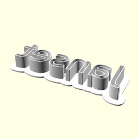 Aldım Geldi Janset Kişiye Özel Üretim Organik Plastik Beyaz Renk 3D Baskı Kek Kalıbı