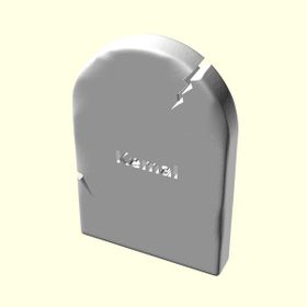 Aldım Geldi Kemal Kişiye Özel Üretim Organik Plastik Beyaz Renk 3D Baskı Dekoratif Mezar Taşı