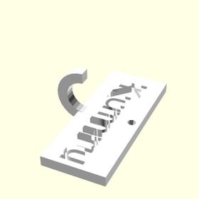 Aldım Geldi Kumru Kişiye Özel Üretim Organik Plastik Beyaz Renk 3D Baskı Anahtarlık Tutucu