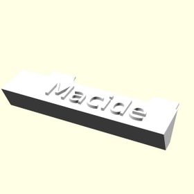 Aldım Geldi Macide Kişiye Özel Üretim Organik Plastik Beyaz Renk 3D Baskı Kartvizitlik