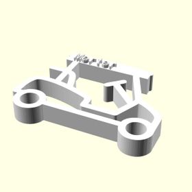 Aldım Geldi Merter Kişiye Özel Üretim Organik Plastik Beyaz Renk 3D Araba Baskı Anahtarlık