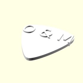 Aldım Geldi Ö ve M Harfi İsme Özel Tasarım Organik Plastik 3D Baskı Gitar Pena