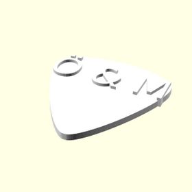 Aldım Geldi Ö ve M Harfi İsme Özel Tasarım Organik Plastik 3D Baskı Gitar Pena