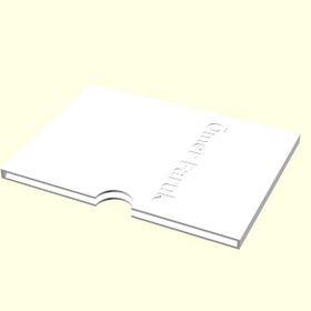 Aldım Geldi Ömer Faruk Kişiye Özel Üretim Organik Plastik Beyaz Renk 3D Baskı Kartvizitlik