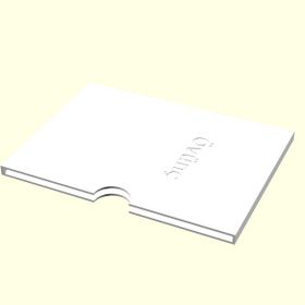 Aldım Geldi Övünç Kişiye Özel Üretim Organik Plastik Beyaz Renk 3D Baskı Kartvizitlik