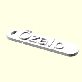 Aldım Geldi Özalp Kişiye Özel Zincirsiz Organik Plastikten Hediyelik Künye