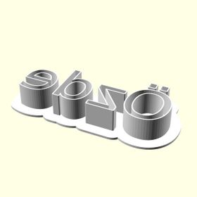 Aldım Geldi Özde Kişiye Özel Üretim Organik Plastik Beyaz Renk 3D Baskı Kek Kalıbı