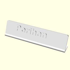 Aldım Geldi Perihan İsme Özel Tasarım Organik Plastik Beyaz Renk 3D Baskı Masaüstü İsimlik