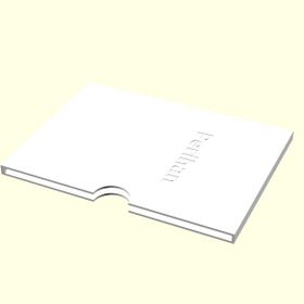 Aldım Geldi Perihan Kişiye Özel Üretim Organik Plastik Beyaz Renk 3D Baskı Kartvizitlik