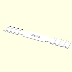 Aldım Geldi Saba Kişiye Özel Üretim Organik Plastik Beyaz Renk 3D Baskı Maske Takma Aparatı