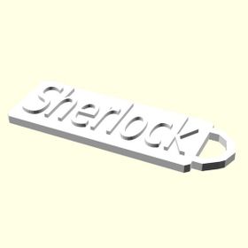 Aldım Geldi Sherlock İsme Özel Üretim Zincirsiz Organik Plastik Kedi - Köpek Hayvan Künyesi