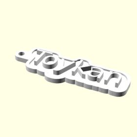 Aldım Geldi Toykan Kişiye Özel Üretim Organik Plastik Beyaz Renk 3D Baskı Anahtarlık Tutucu