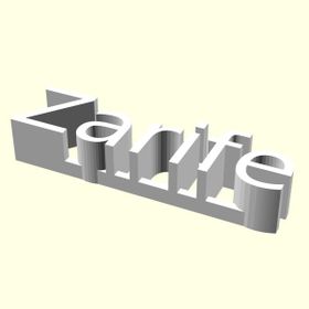 Aldım Geldi Zarife İsme Özel Tasarım Organik Plastik Beyaz Renk 3D Baskı Masaüstü İsimlik