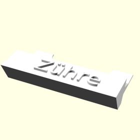 Aldım Geldi Zühre Kişiye Özel Üretim Organik Plastik Beyaz Renk 3D Baskı Kartvizitlik