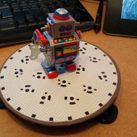 AldımGeldi 3D Tarayıcı İçin Döner Taban Fotogrametri Plastik Aparat