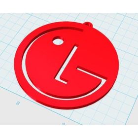 AldımGeldi Lg Logo Anahtarlık Organik Plastikten Süs Dekoratif Biblo