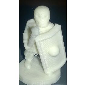 AldımGeldi Mızrak ve Kalkanlı İskelet Organik Plastikten Dekoratif Biblo