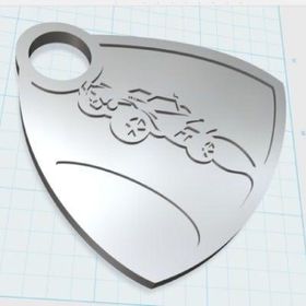 AldımGeldi Rocket League Logo Organik Plastikten Dekoratif Biblo