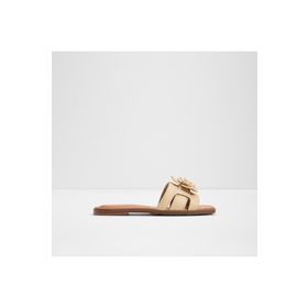Aldo Seaflower Tekstil Açık Bej Düz Bağcıksız Düz Kadın Sandalet