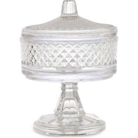 Alegre Glass 18x14 cm Tırtıl Ayaklı Cam Şekerlik