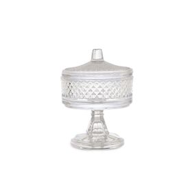 Alegre Glass 18x14 cm Tırtıl Ayaklı Cam Şekerlik