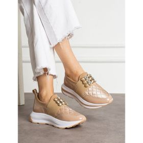 Alemdar Shoes Crest Vizon Taş Detay Kadın Sneakers
