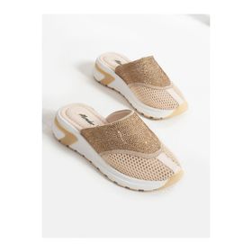 Alemdar Shoes Nice Vizon Taş Detay Kadın Terlik