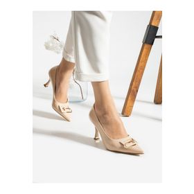 Alemdar Shoes VALERİA Krem Kadın Topuklu Ayakkabı