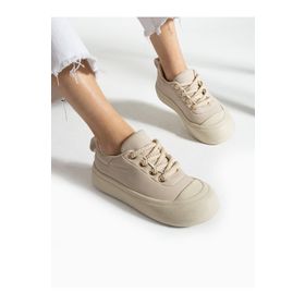 Alemdar Shoes Zeny Krem Kadın Sneakers