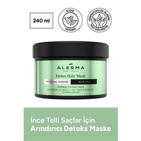 Alerma 240 ml İnce Telli ve Yağlı Saçlar İçin Detox Saç Maskesi
