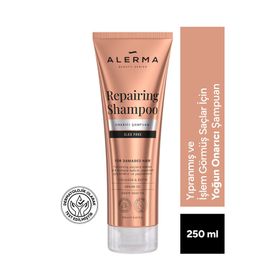 Alerma 250 ml Yıpranmış ve İşlem Görmüş Saçlar İçin Yoğun Onarıcı Sülfatsız Şampuan
