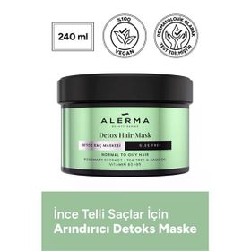 Alerma 4x240 ml İnce Telli ve Yağlı Saçlar İçin Detox Saç Maskesi