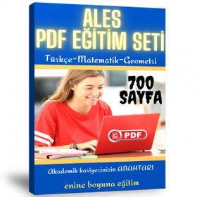 Ales Hazırlık Eğitim Seti 700 Sayfalık PDF Kitabı Enine Boyuna Eğitim