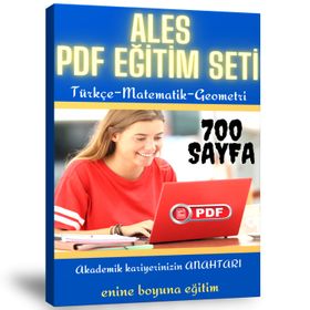 Ales Hazırlık Eğitim Seti 700 Sayfalık PDF Kitabı Enine Boyuna Eğitim