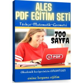 Ales Hazırlık Eğitim Seti 700 Sayfalık PDF Kitabı Enine Boyuna Eğitim