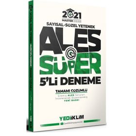 ALES Sayısal Sözel Yetenek Master Serisi Tamamı Çözümlü Soru Bankası 2021-Yediiklim Yayınları